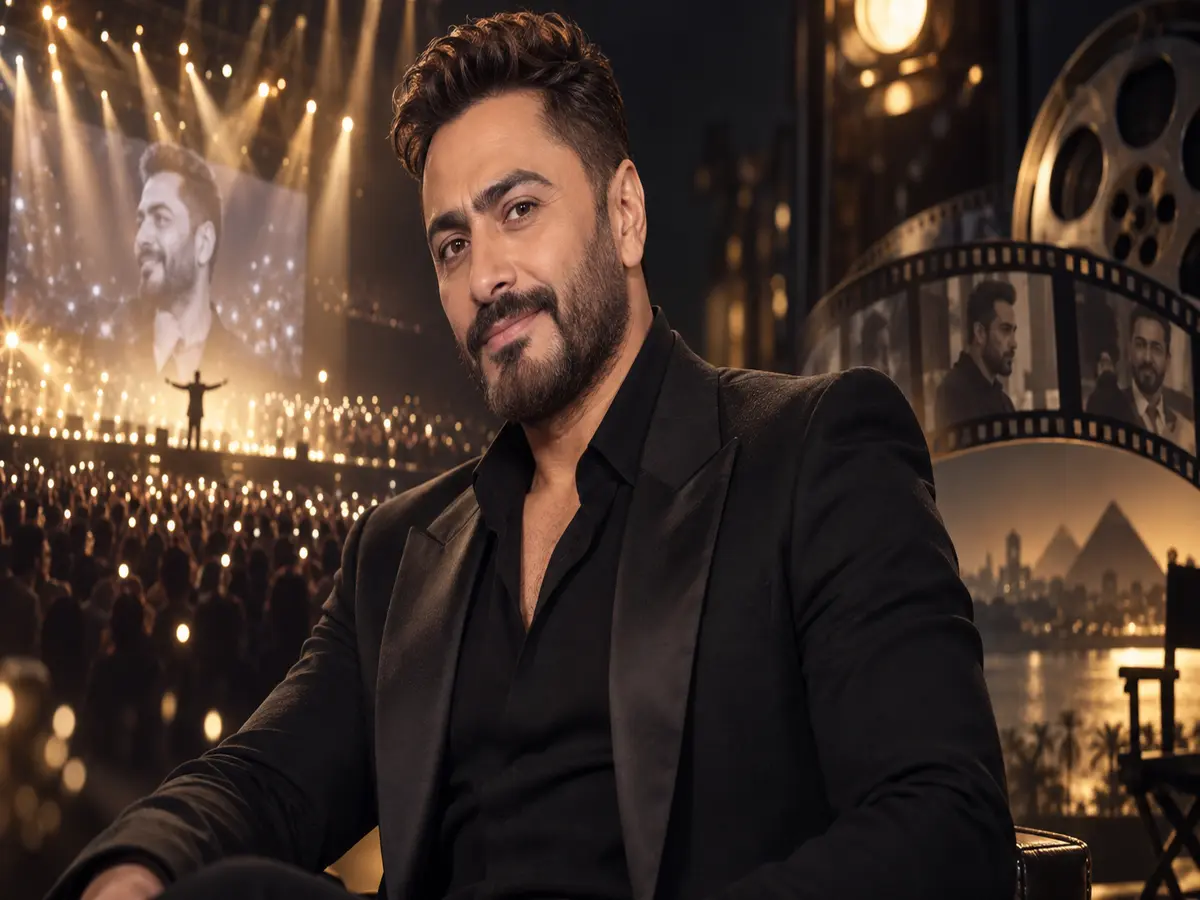 تامر حسني عمره وأولاده وثروته وتحليل براند نجم الجيل