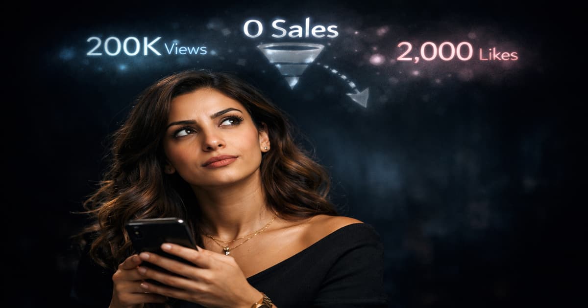 لماذا لا تتحول مشاهدات الريلز إلى مبيعات رغم تحقيق آلاف المشاهدات على إنستغرام؟ شرح فجوة التحويل بين الوصول العالي وضعف المبيعات وكيفية تحويل المشاهدات إلى عملاء فعليين