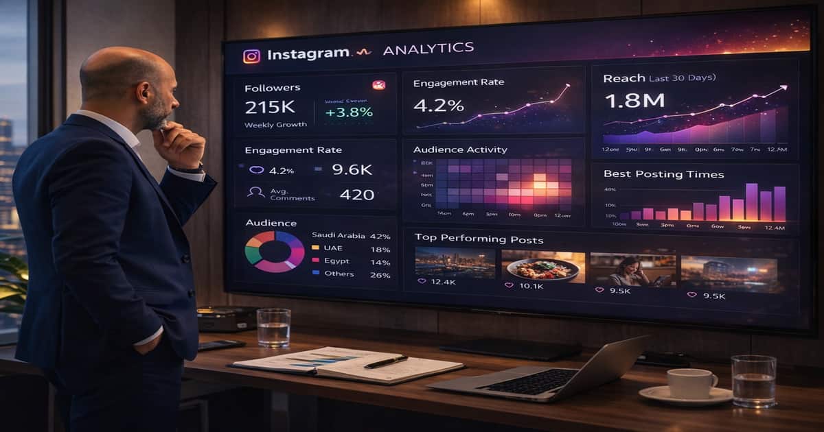 تحليل أداء إنستغرام واختيار أفضل وقت للنشر بناءً على البيانات