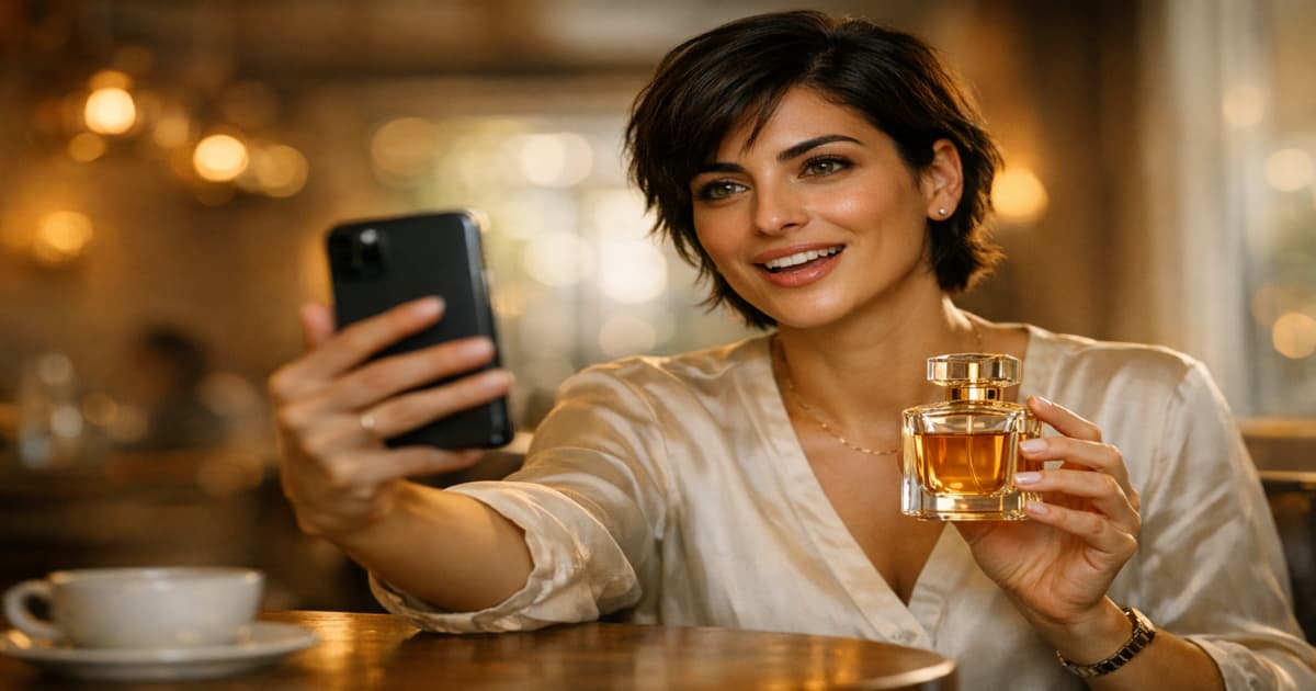 مؤثرة عربية تسجل قصة سناب شات وتعرض عطراً ضمن مثال على التسويق عبر المؤثرين