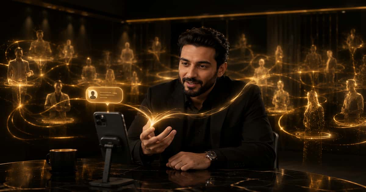 مشهور عربي يتفاعل مع تعليق في بث تيك توك مباشر بينما يتحول الجمهور الرقمي إلى حضور اجتماعي حوله