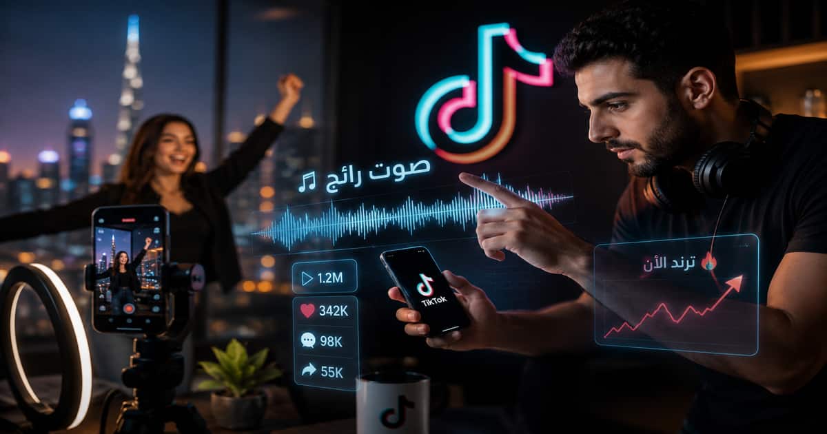 أصوات TikTok الرائجة وصناعة الترند في الخليج ومصر